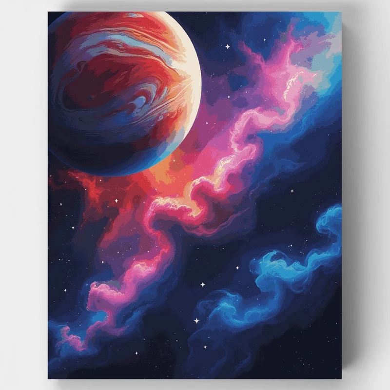 Cosmic Gas Giant - Paint by Numbers Kit