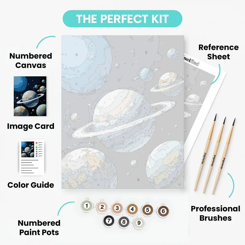 Solar System Exploration - Paint by Numbers Kit
