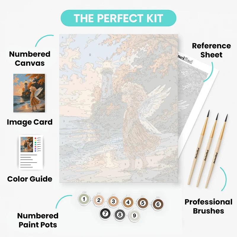 Lighthouse Angel - Paint by Numbers Kit