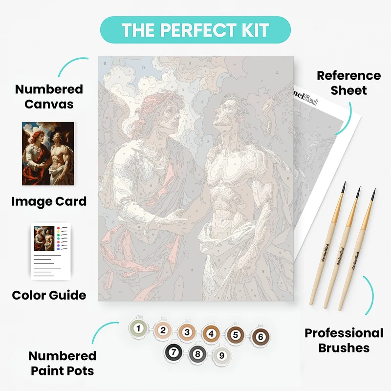 Angelic Encounter - Paint by Numbers Kit