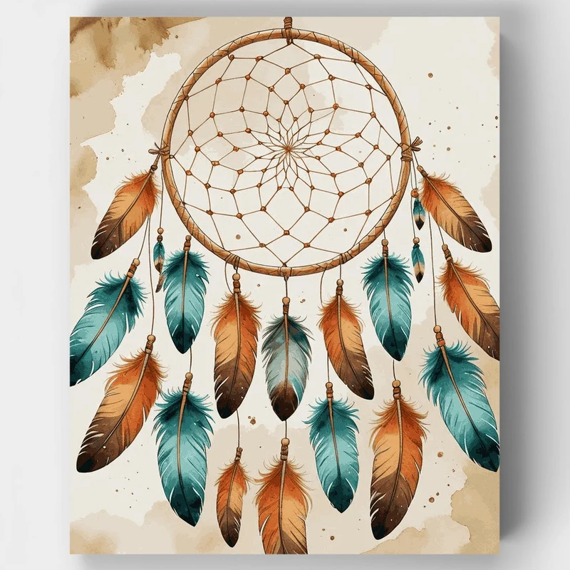 Turquoise & Copper Dreamweaver - Paint by Numbers Kit
