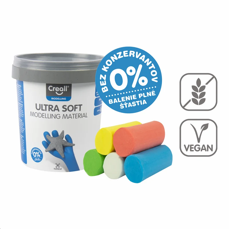 Creall Knete Ultra soft, 5 g, Dose, Farbmix
