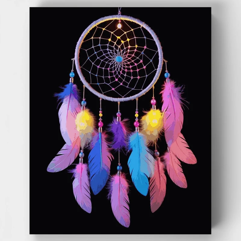 Mystical Dream Catcher - Paint by Numbers Kit