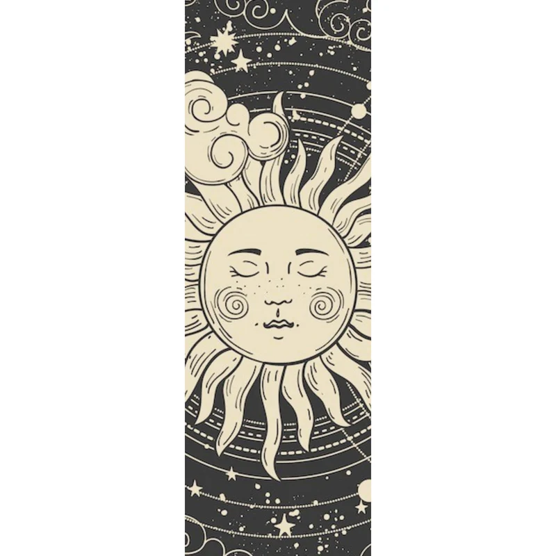 Aluminiumbild Sonne und Mond vereint Boho Style Panorama Hoch