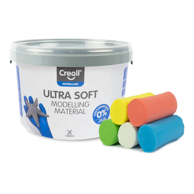 Моделираща маса Creall Ultra soft, 5 g, кофичка, микс цветове
