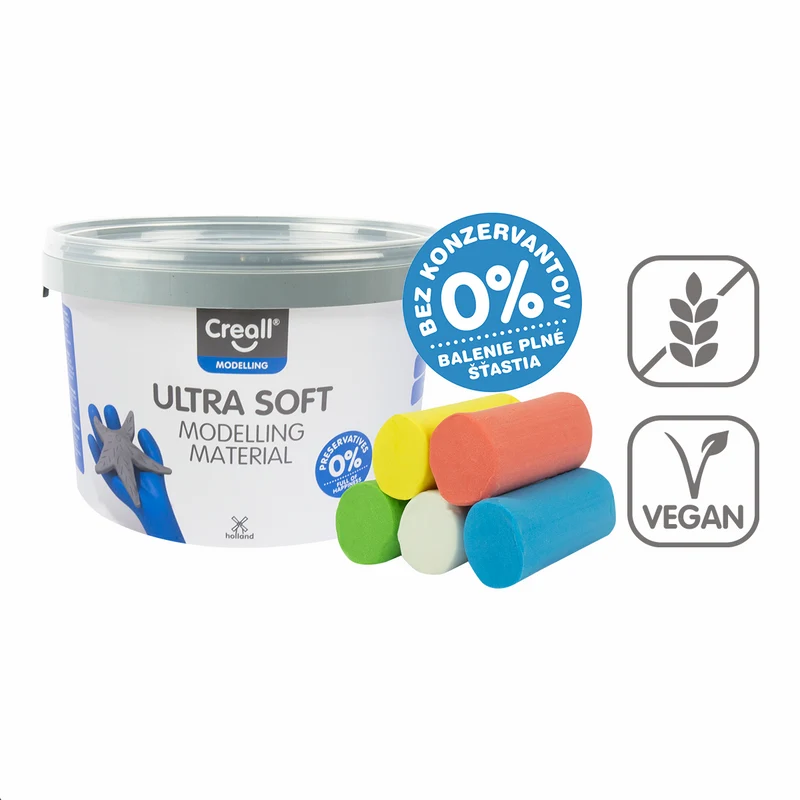 Creall Knete Ultra soft, 5 g, Dose, Farbmix