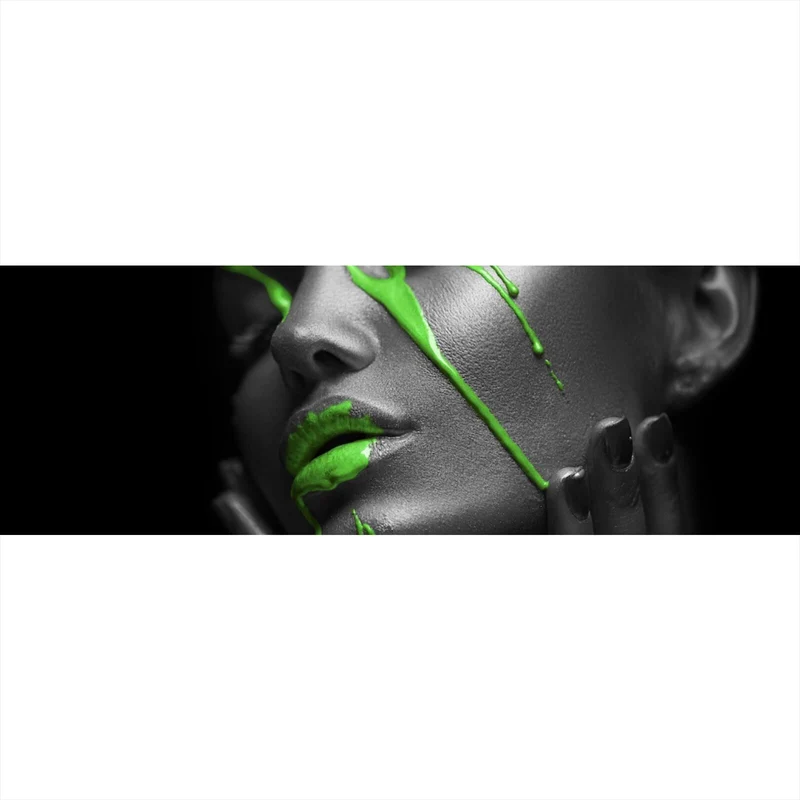 Poster Green Lips Panorama