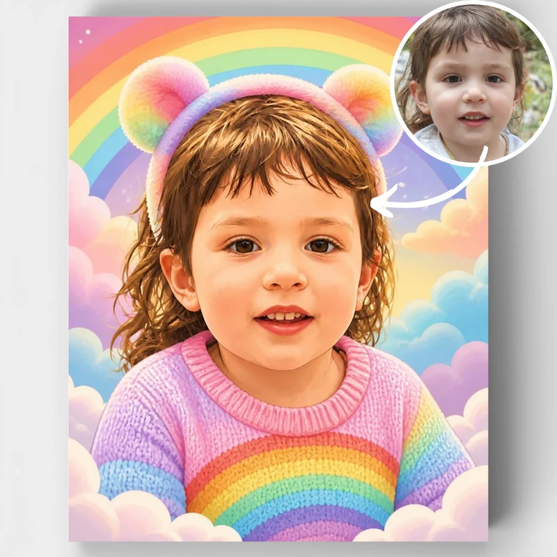 Rainbow Dreams - Custom Paint by Numbers Kit