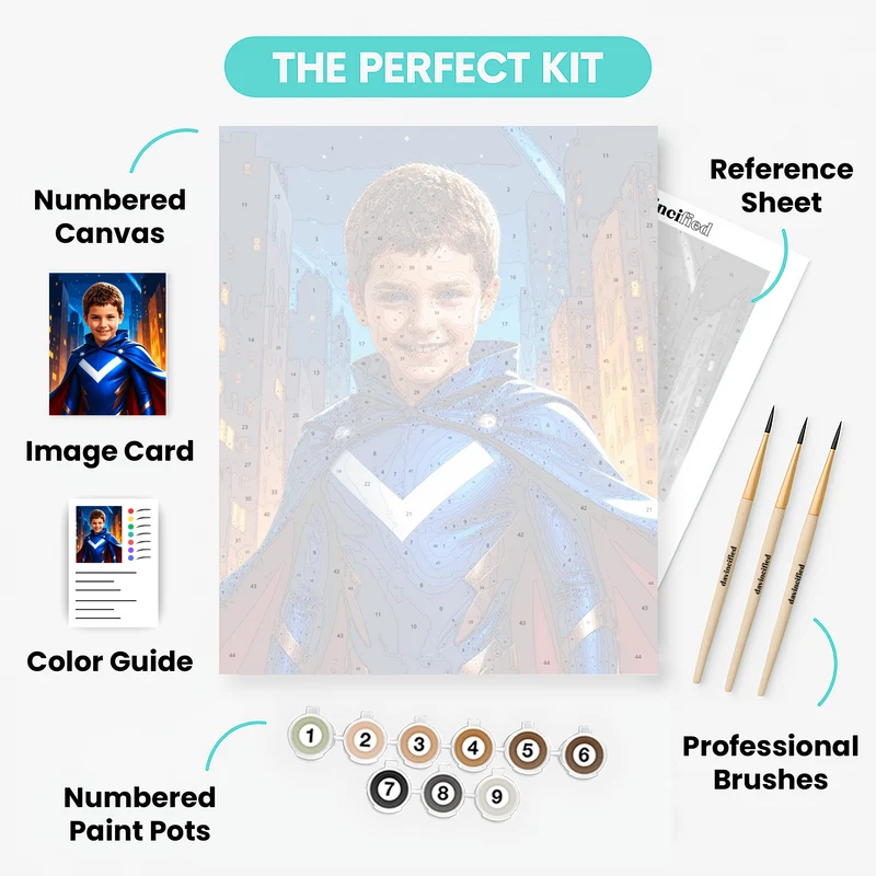 Night City Hero - Custom Paint by Numbers Kit