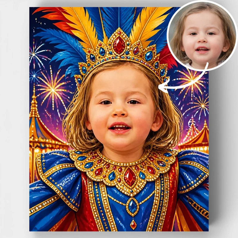 Carnival Princess - Custom Paint by Numbers Kit