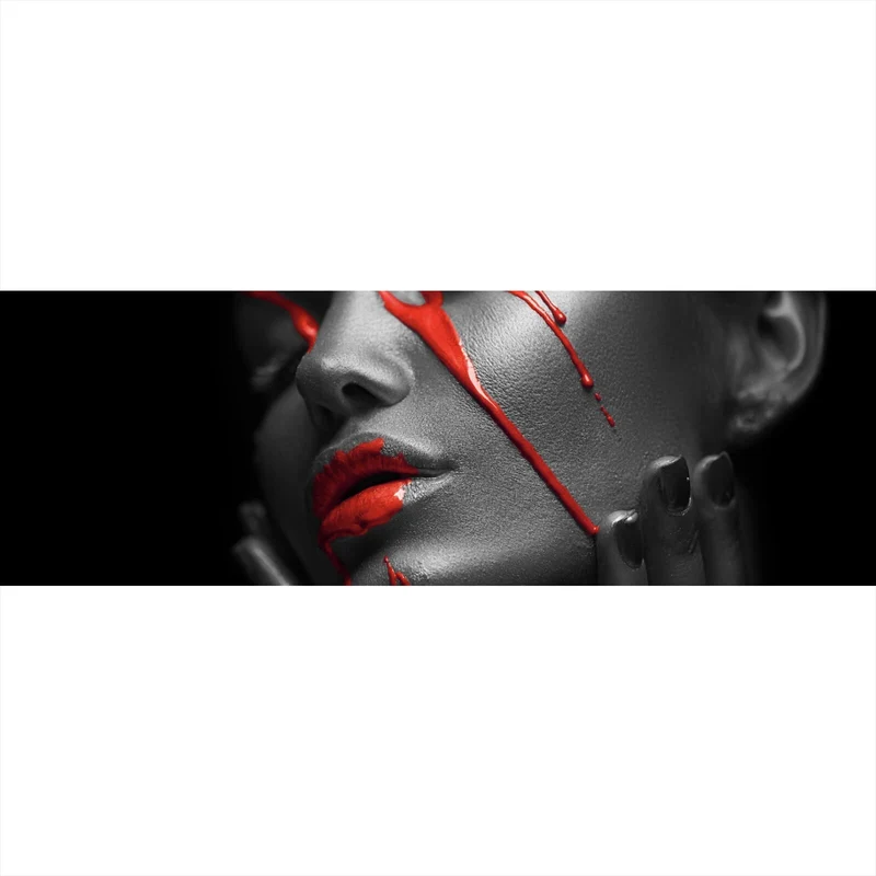 Aluminiumbild Red Face Panorama