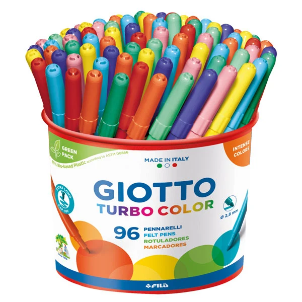 Тънки флумастери GIOTTO Turbo Color 96 бр.