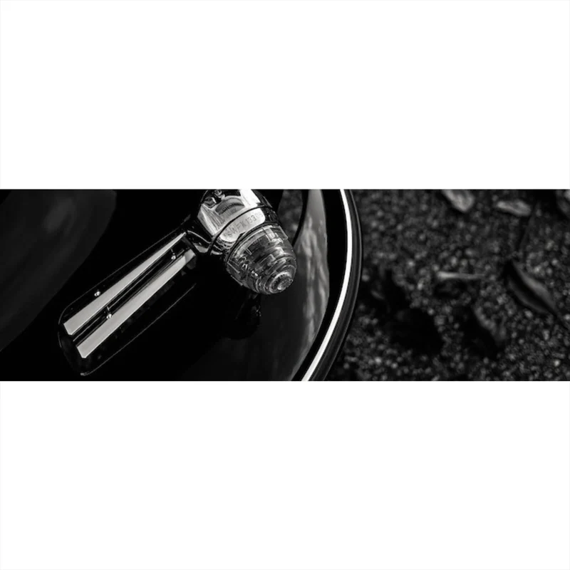 Aluminiumbild Elegante Oldtimer Scheinwerfer Panorama