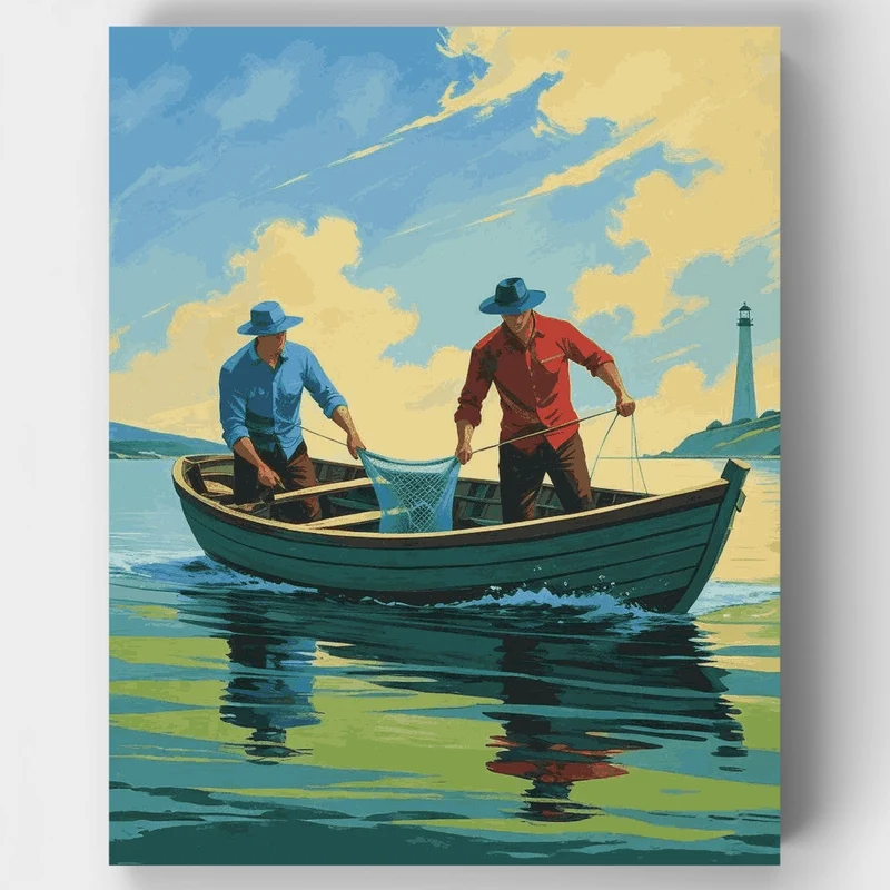 Fishing at Dawn - Paint by Numbers Kit