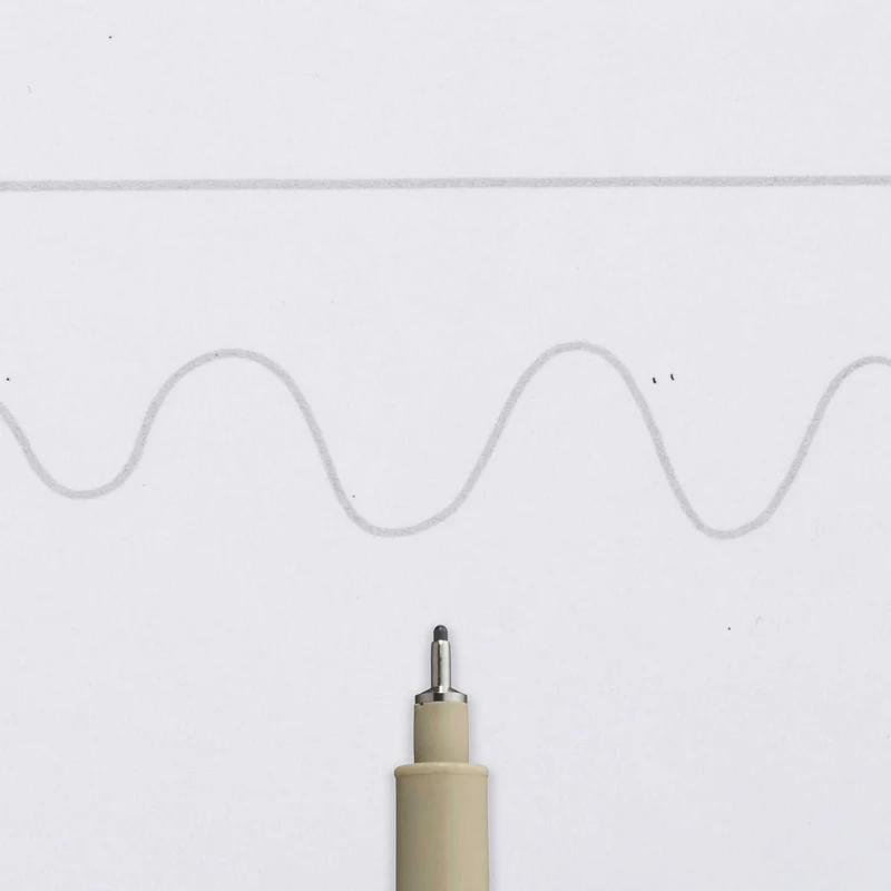 Tehničko pero Sakura Pigma Micron 08 fineliner 0,50 mm – svijetlo siva