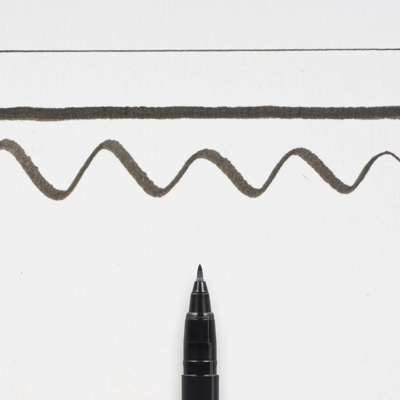 Καλλιγραφικό πενάκι πινέλο SAKURA Pigma Brushpen Fine – μαύρο
