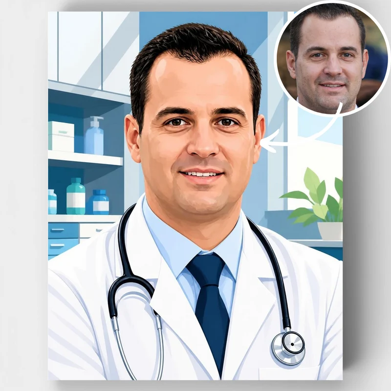 Professional Doctor - Custom Paint by Numbers Kit