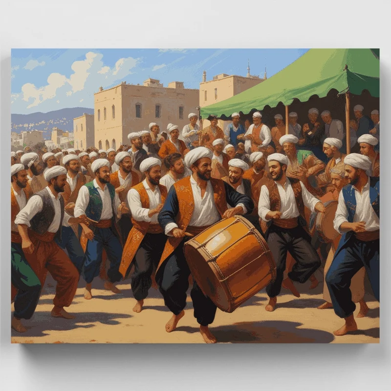 Traditional Middle Eastern Celebration - Paint by Numbers Kit