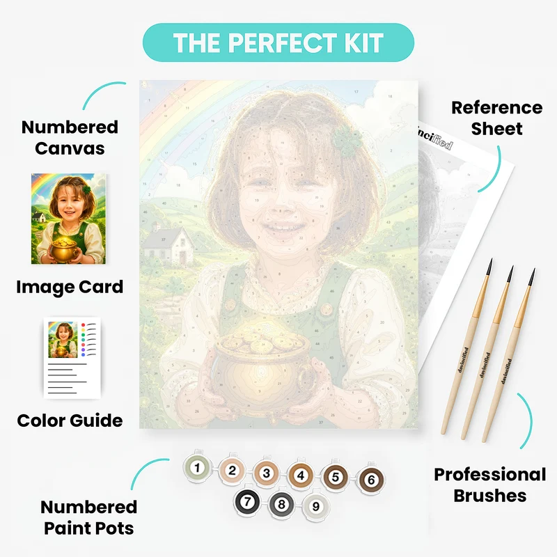 Irish Leprechaun - Custom Paint by Numbers Kit