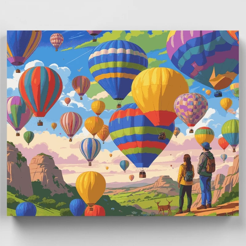 Canyon Valley Balloon Fiesta - Paint by Numbers Kit