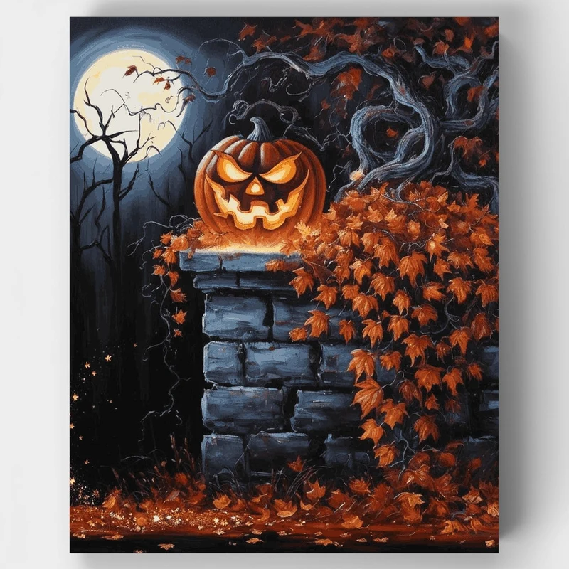 Spooky Halloween Moment - Paint by Numbers Kit