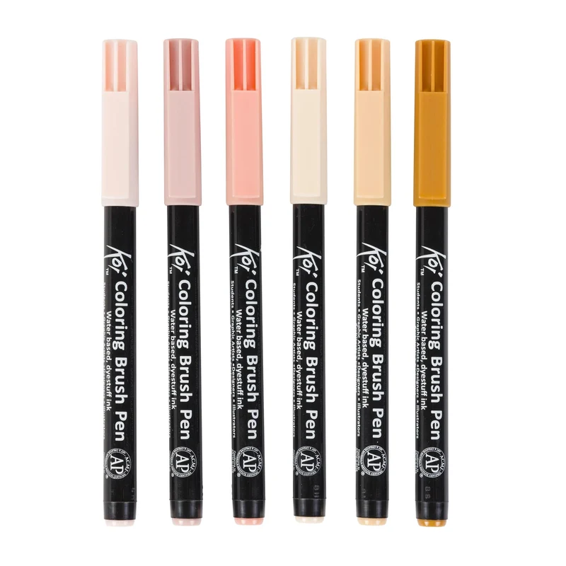 SAKURA akvarelové štetcové fixky Koi Coloring Brush Manga