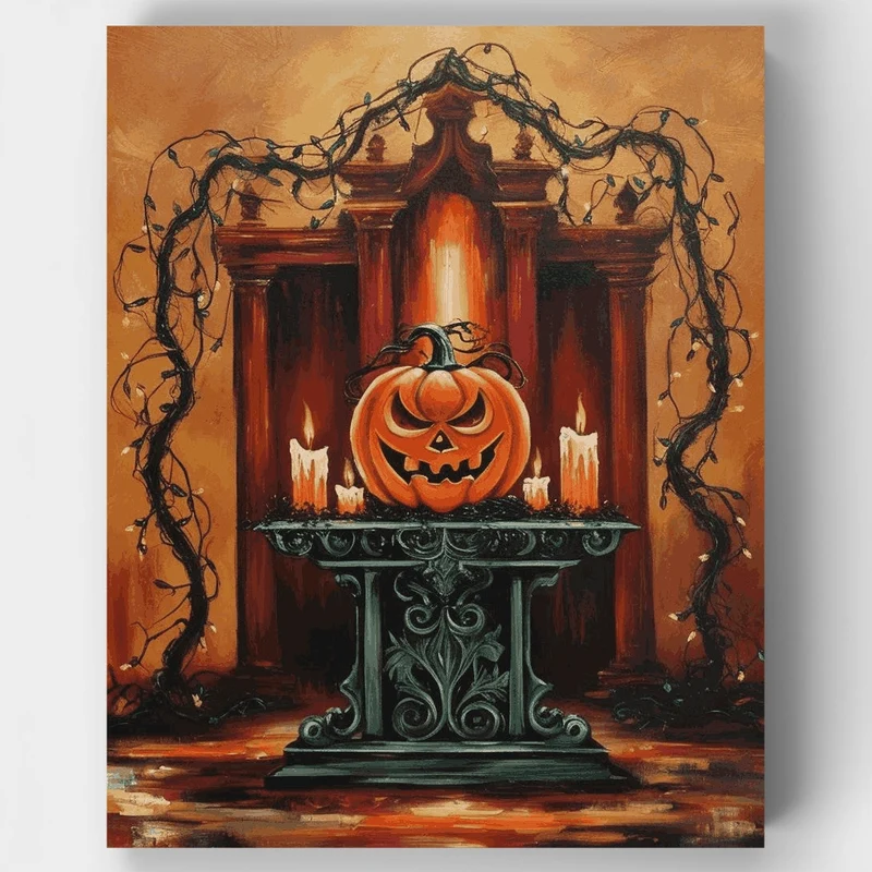 Halloween Altar - Paint by Numbers Kit