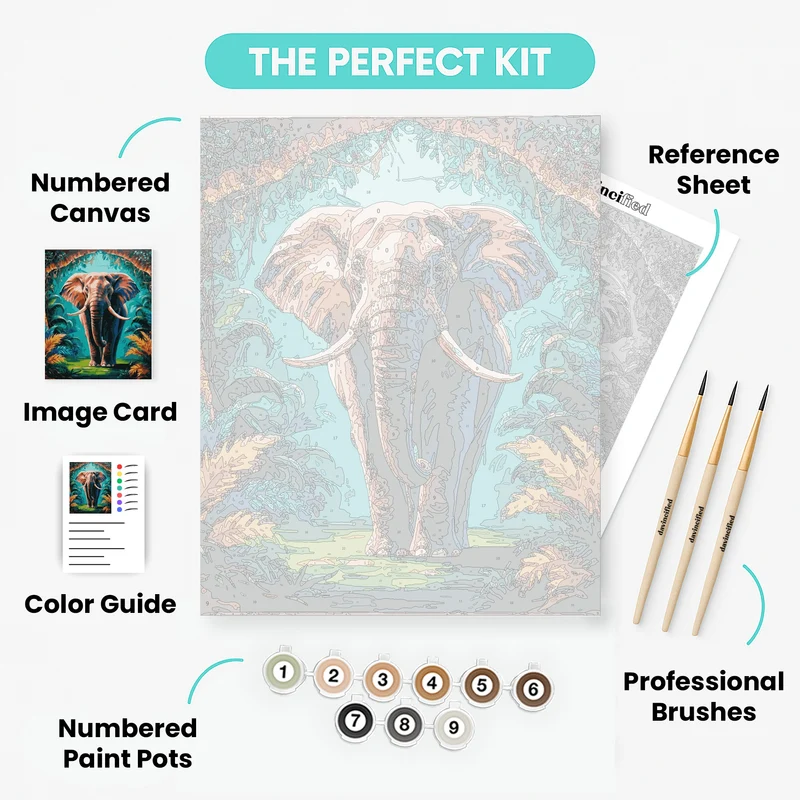 Large Elephant - Paint by Numbers Kit