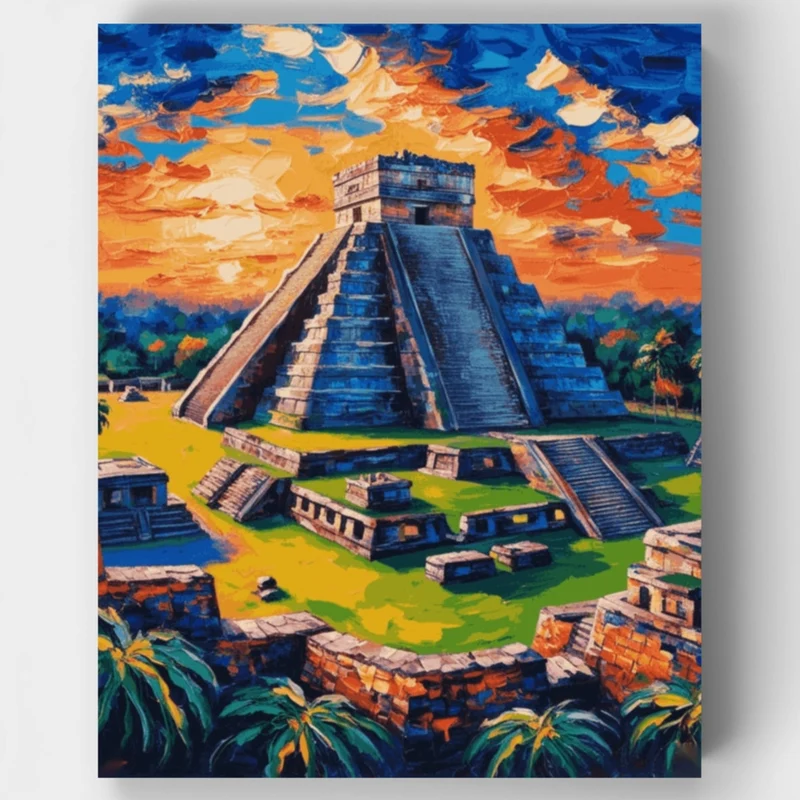 Chichen Itza Bold - Paint by Numbers Kit