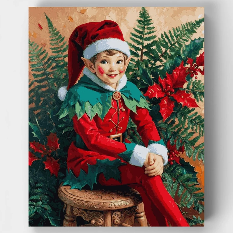 Christmas Elf - Paint by Numbers Kit