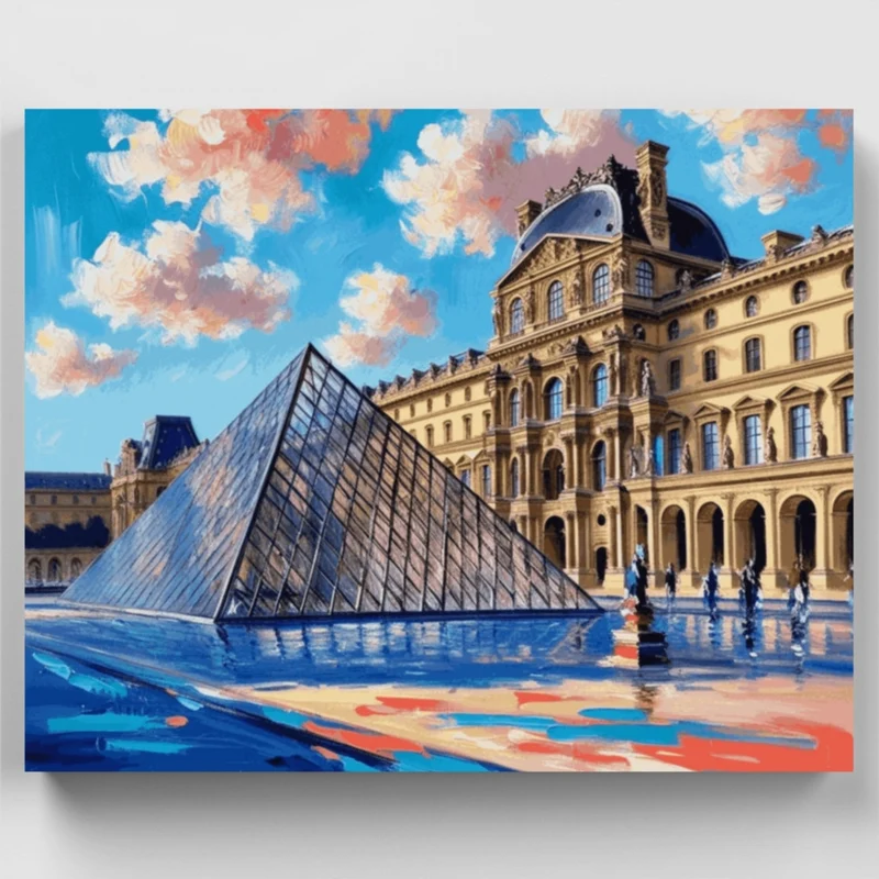 The Louvre - Paint by Numbers Kit