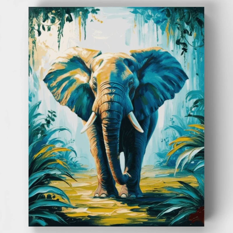 Majestic Elephant - Paint by Numbers Kit