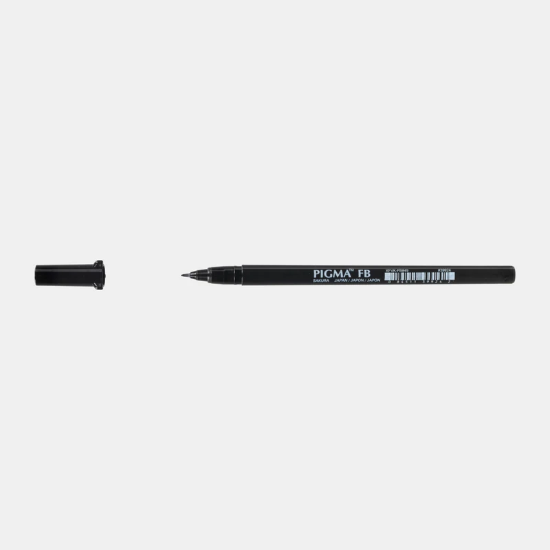 Kaligrafsko pero sa kistom SAKURA Pigma Brushpen Fine – crno