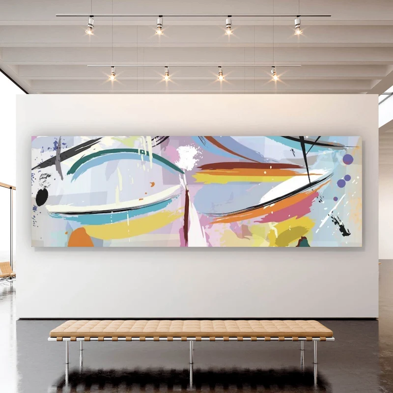 Spannrahmenbild Face Abstract Art No.3 Panorama