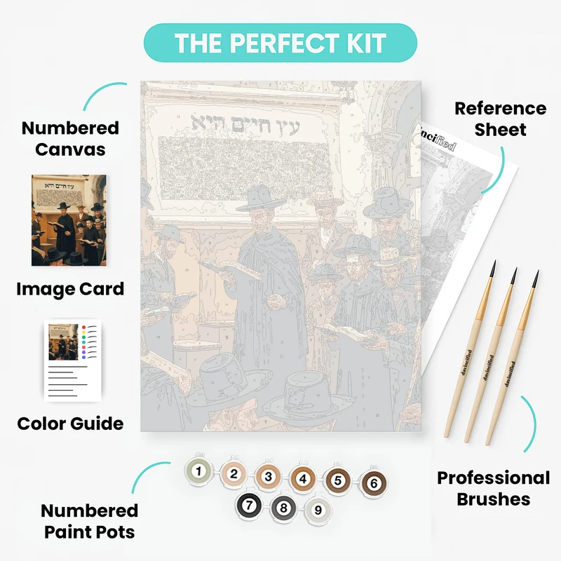 Sacred Torah Reading - Paint by Numbers Kit