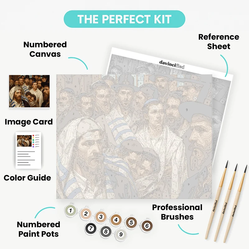 Jewish Prayer Service - Paint by Numbers Kit