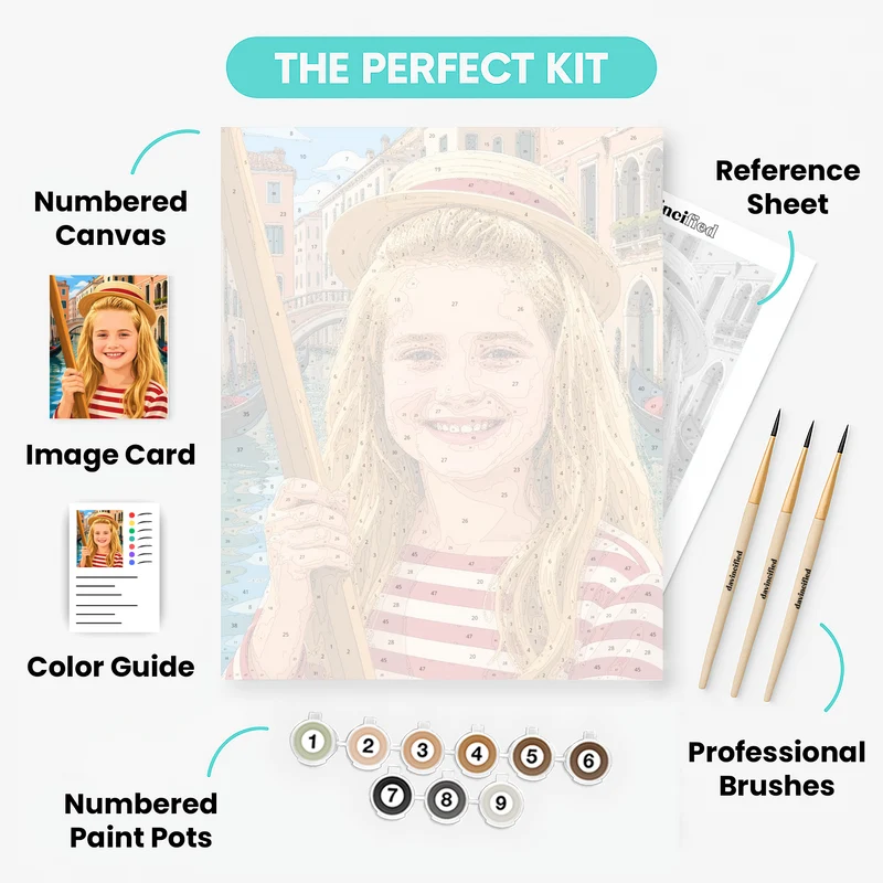 Venetian Adventure - Custom Paint by Numbers Kit