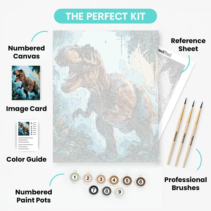 Majestic Dinosaur - Paint by Numbers Kit