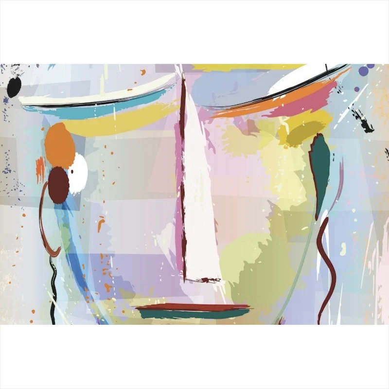 Acrylglasbild Face Abstract Art No.3 Querformat