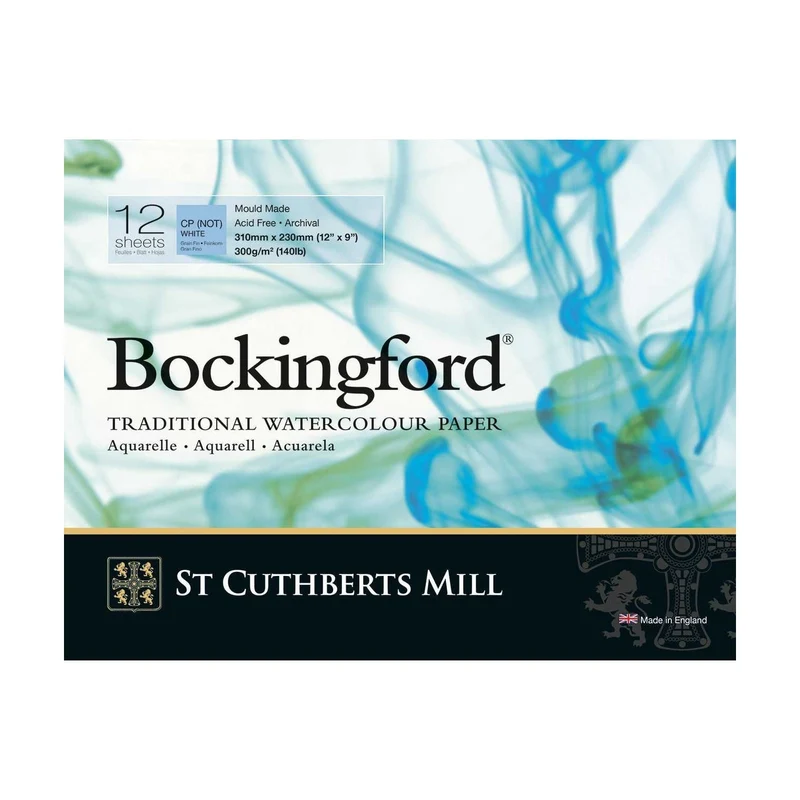 Akvarelni blok St Cuthberts Mill Bockingford CP bijeli 300 g/m² - 12 listova