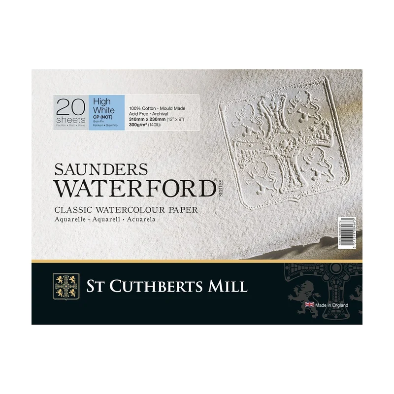 Akvarelový blok St Cuthberts Mill Saunders jemné zrno 300 g/m² 31 x 41 cm - 20 listov