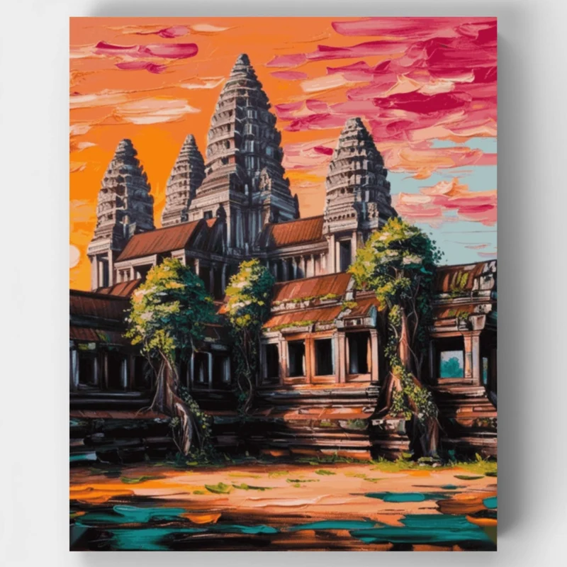 Angkor Wat - Paint by Numbers Kit