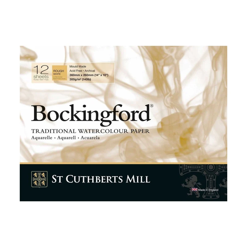 St Cuthberts Mill Bockingford akvarelni blok Rough 300 g/m² - 12 listova