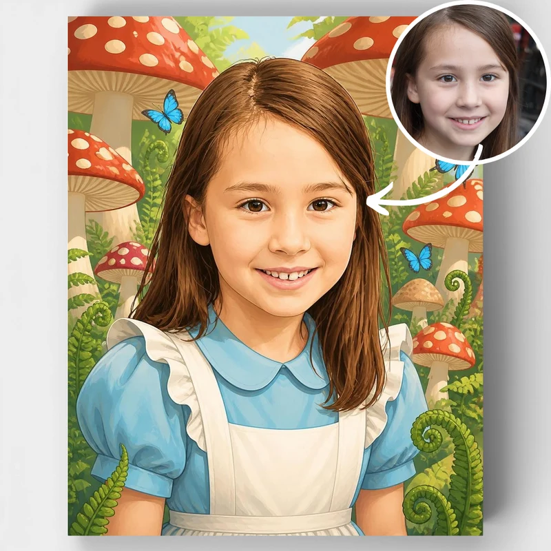Mushroom World - Custom Paint by Numbers Kit