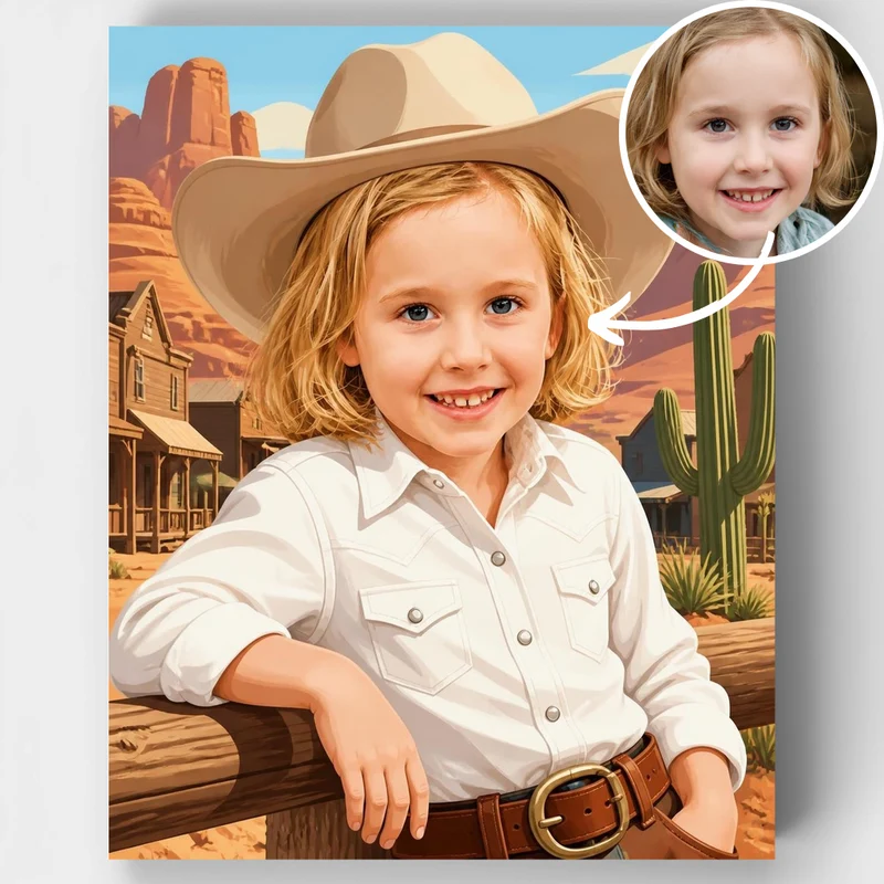 Wild West Adventure - Custom Paint by Numbers Kit