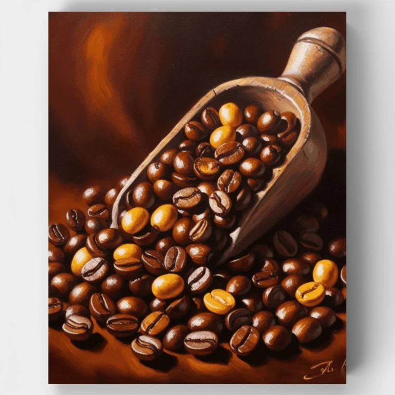 Coffee Beans - Paint by Numbers Kit