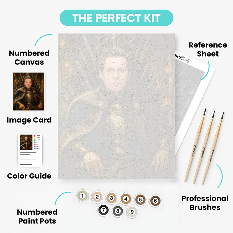 King of Swords - Custom Paint by Numbers Kit
