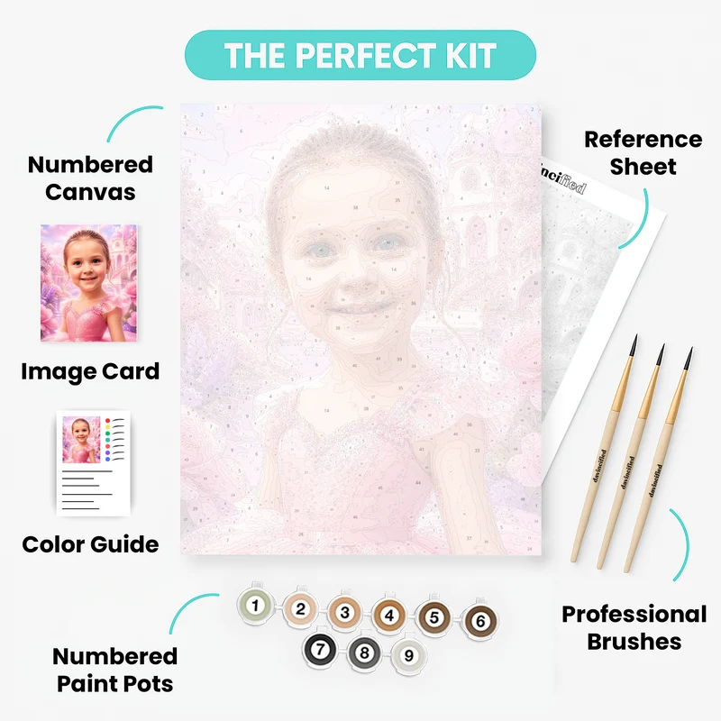 My Dollhouse Diva - Custom Paint by Numbers Kit