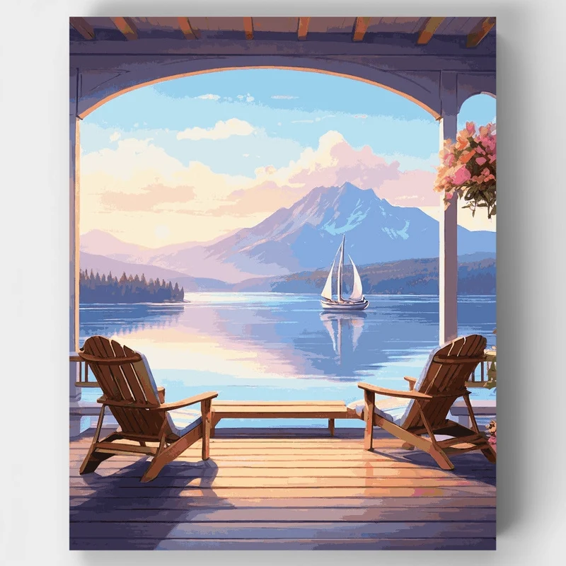 Lakeside Serenity - Paint by Numbers Kit