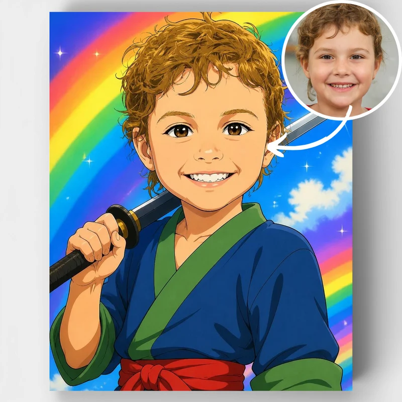 Rainbow Samurai - Custom Paint by Numbers Kit